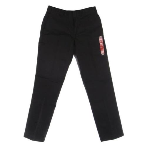 Dickies Arbetsbyxor i strukturerat tyg med fickor Black, Herr