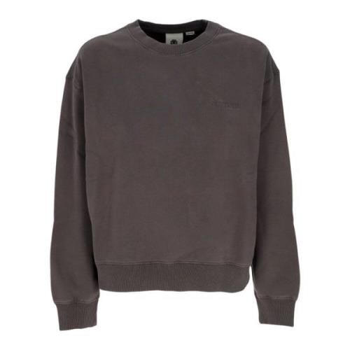 Element Svart Crewneck Sweatshirt med Logobroderi Black, Herr