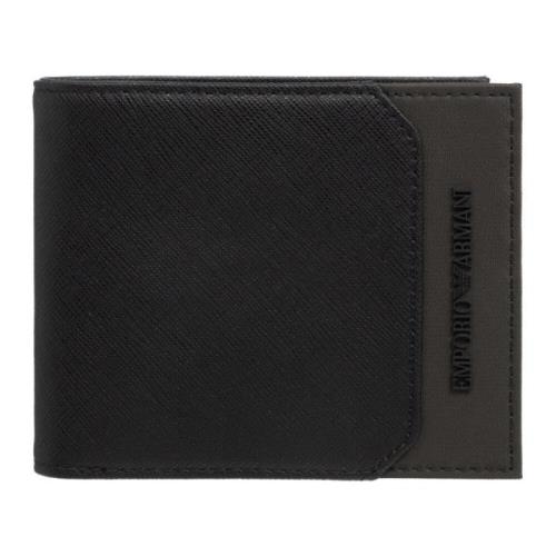 Emporio Armani Minimalist Logo Wallet with Card Slots Black, Herr