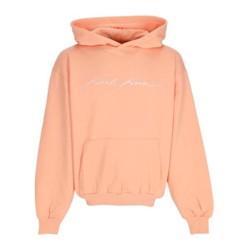 Karl Kani Aprikos Hoodie med Känguruficka Orange, Herr