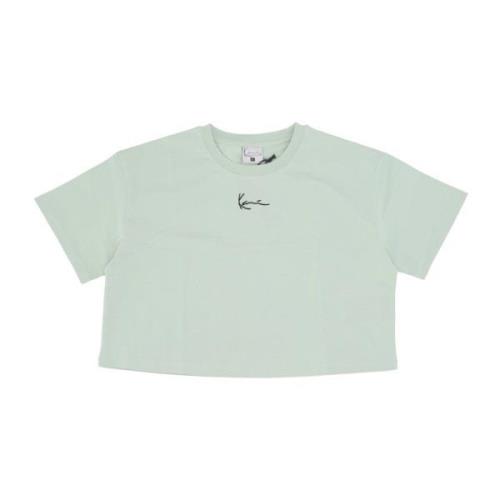 Karl Kani Essential Crop Tee Ljus Mint Green, Dam