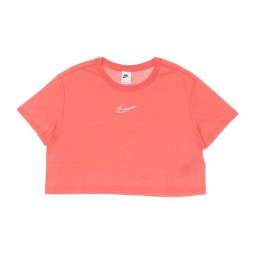 Nike Cropped Dance Tee Pink Salt Pink, Dam