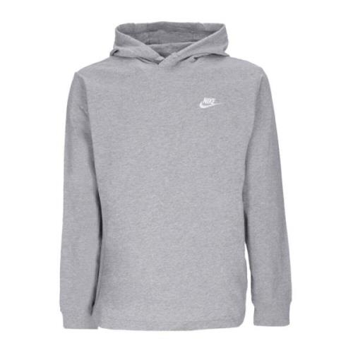 Nike Sportswear Långärmad Hoodie Club Jersey Gray, Herr