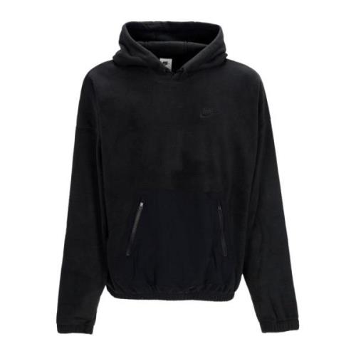 Nike Svart Fleece Polar Hoodie Oversize Black, Herr