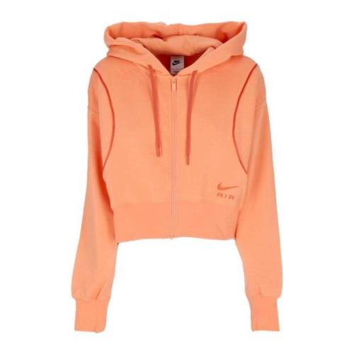 Nike Air Fleece Zip Hoodie Orange Orange, Dam