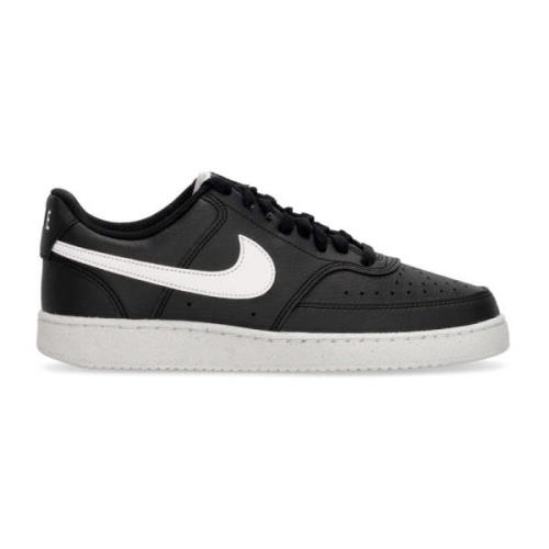 Nike Låg Court Vision Sneaker Svart/Vit Black, Herr