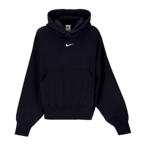 Nike Phoenix Fleece Oversized Hoodie Svart Black, Dam