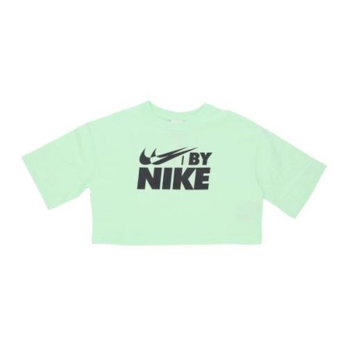 Nike Sportswear Swoosh Logo Crop Tee Green, Dam