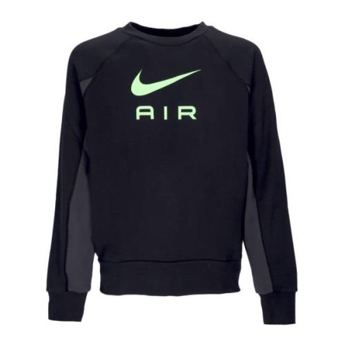 Nike Lättvikts Crewneck Sweatshirt Air French Terry Black, Herr