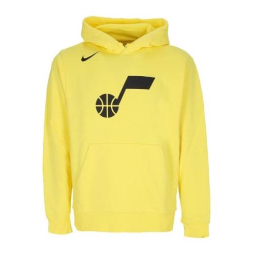 Nike Utah Jazz Hoodie Gul Strike Yellow, Herr