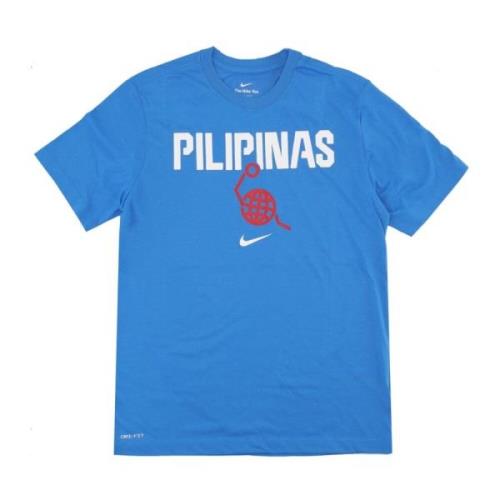 Nike Filippinerna Basketlag Tee Blue, Herr