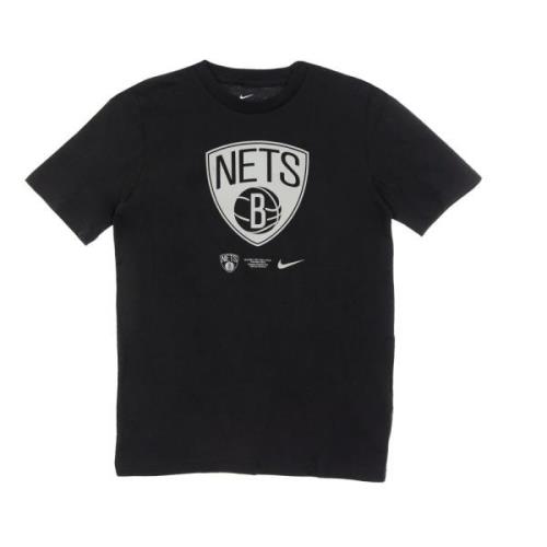 Nike Brooklyn Nets Logo Tee Black, Dam