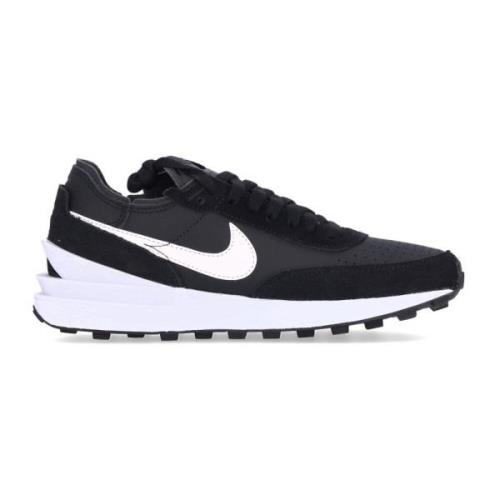 Nike Svart låg sneaker med läder swoosh Black, Herr