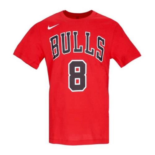 Nike Chicago Bulls Tee Zach Lavine No 8 Red, Herr