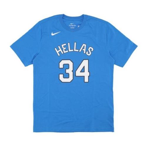 Nike Giannis Antetokounmpo Grekland Basket Tee Blue, Herr