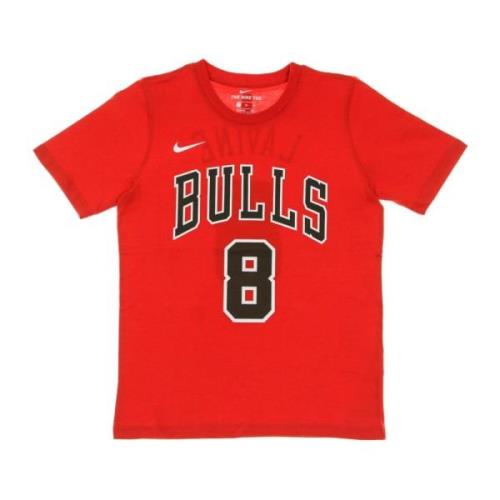 Nike Chicago Bulls Icon Tee Zach Lavine Red, Herr