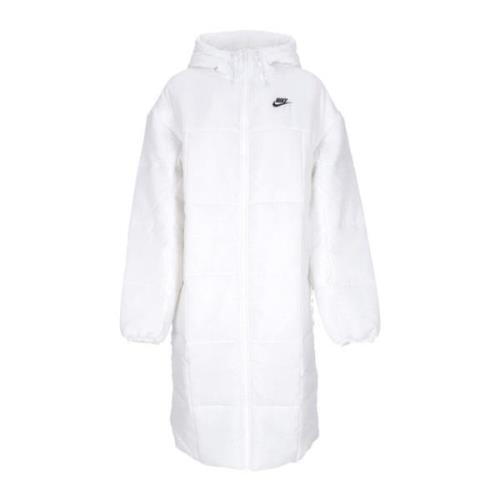 Nike Lång Dunjacka Klassisk Parka Vit/Svart White, Dam