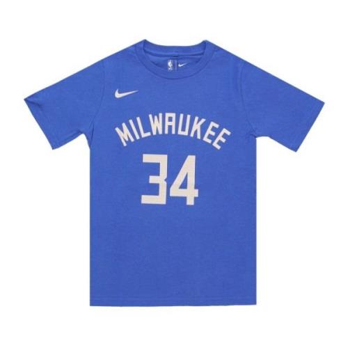 Nike Giannis Antetokounmpo NBA City Edition Tee Blue, Herr