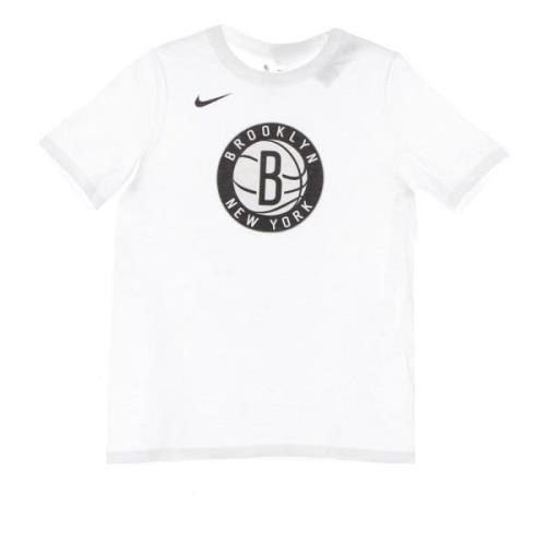 Nike Brooklyn Nets Logo Tee Vit T-shirt White, Herr