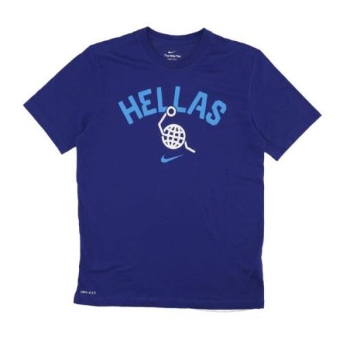 Nike 2024 Grekland Basket Tee Djup Blå Blue, Herr