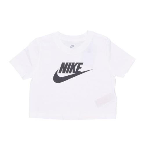 Nike Kort Crop Tee Sportkläder Vit White, Dam