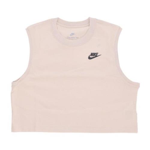 Nike Sportswear Club Crop Tee Beige, Dam