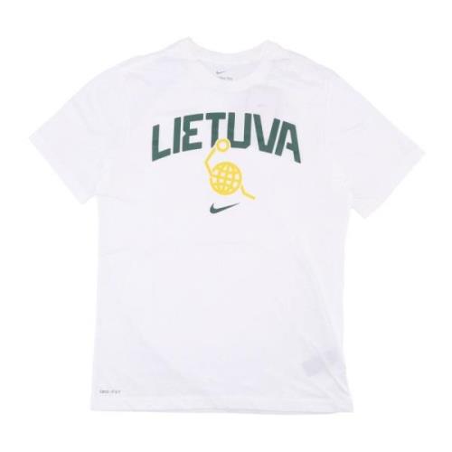 Nike 2024 Basketboll Tee Litauen Lag White, Herr