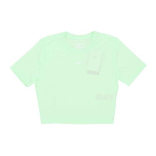 Nike Essential Slim-fit Crop Tee Women's T-Shirt Green, Dam