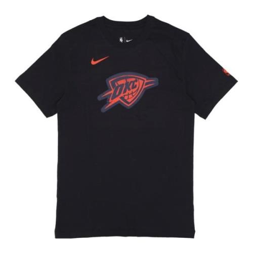 Nike NBA City Edition Logo Tee Svart Black, Herr