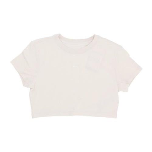 Nike Cropped Sportswear Chill Knit Top White, Dam