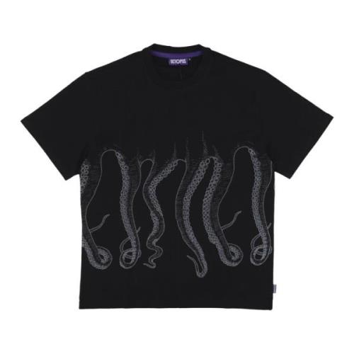 Octopus Svart Outline Tee Herr T-shirt Black, Herr