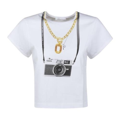 Paco Rabanne Casual Bomull T-shirt för Män White, Dam