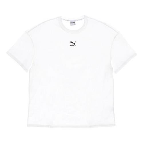 Puma Klassisk Boxy Tee Vit White, Herr