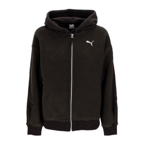 Puma Chenille Full-zip Vinter Hoodie Svart Black, Dam