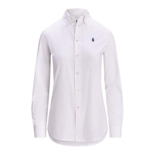 Ralph Lauren Vit Button-Down Skjorta White, Dam