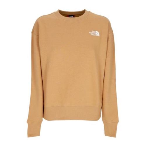 The North Face Essential Crewneck Sweatshirt Mandel Smör Beige, Dam