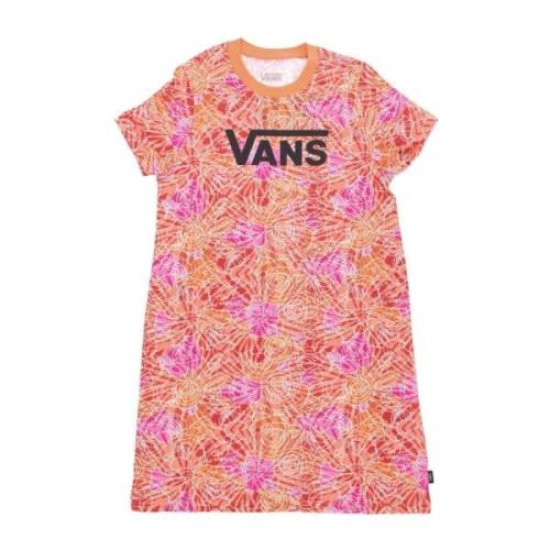 Vans Blommig Tee Klänning Cyclamen Multicolor, Dam