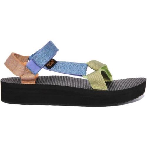 Teva Universella Plattformssandaler i Multi Färg Multicolor, Dam