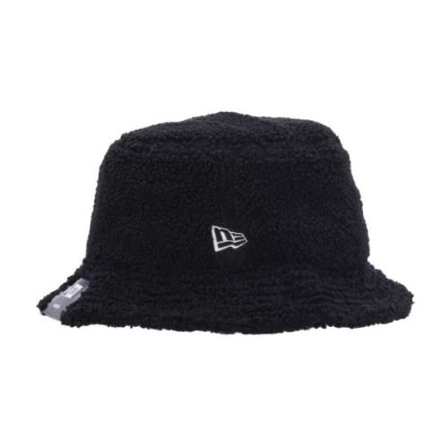 New Era Svart Sherpa Bucket Hat Black, Unisex