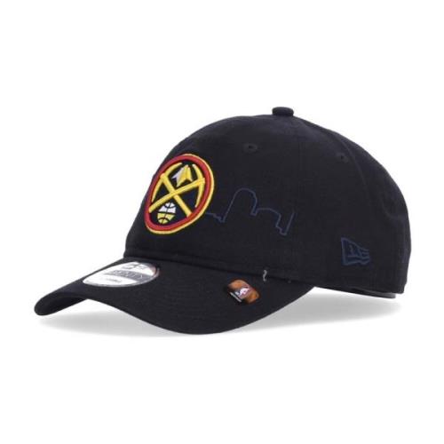 New Era Denver Nuggets Böjd Skärmkeps Black, Unisex