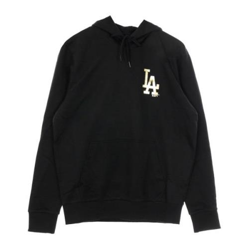 New Era Dodgers Metallic Hoodie Svart Black, Herr