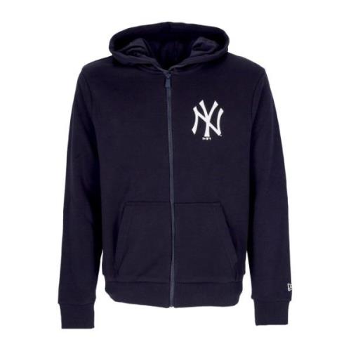 New Era Yankees Zip Hoodie Navy/White Blue, Dam