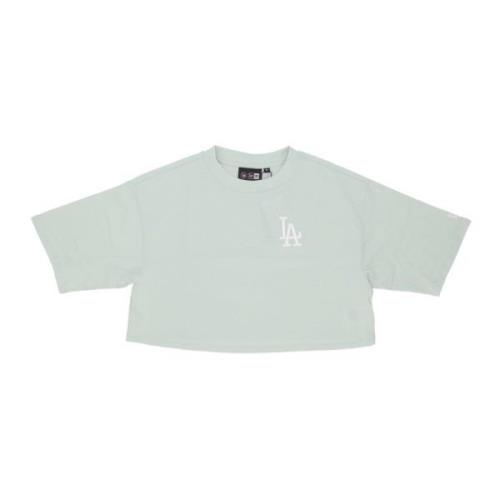 New Era Dodgers Lifestyle Crop Tee Mint/White Green, Dam