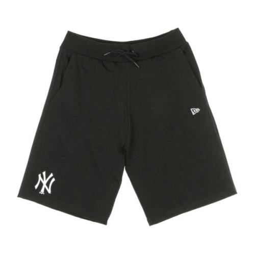 New Era MLB Logo Jersey Shorts Byxor Black, Herr