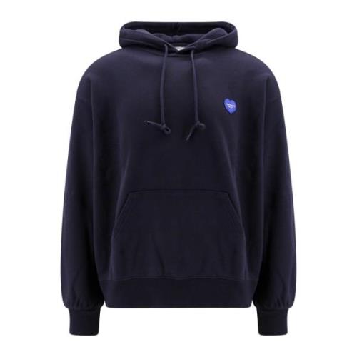 Carhartt Wip Bomullshoodie med Logopatch Blue, Herr