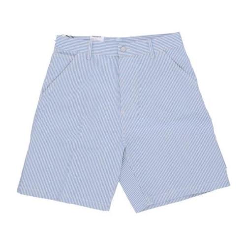 Carhartt Wip Randig Denim Shorts Blue, Herr