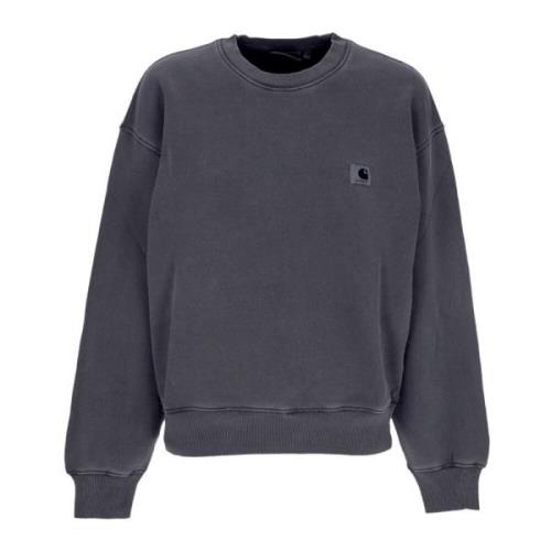 Carhartt Wip Svart Lättvikts Crewneck Sweatshirt Gray, Dam