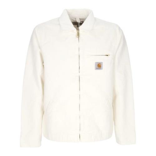 Carhartt Wip Canvasjacka med sammetkrage White, Herr