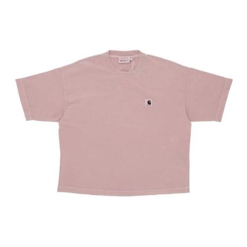 Carhartt Wip Rosa Garment Färgad Dam T-shirt Pink, Dam