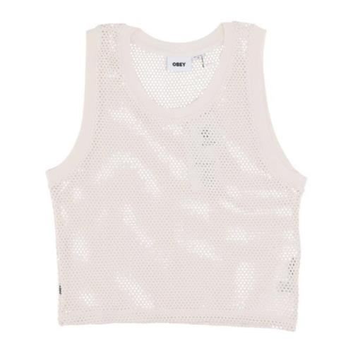 Obey Mesh Tank Top Oblekt White, Dam